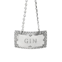 Vintage Kirk Stieff Sterling Colonial Williamsburg Gin Decanter Tag