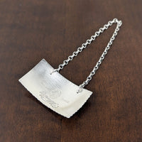 Vintage Kirk Stieff Sterling Colonial Williamsburg Gin Decanter Tag