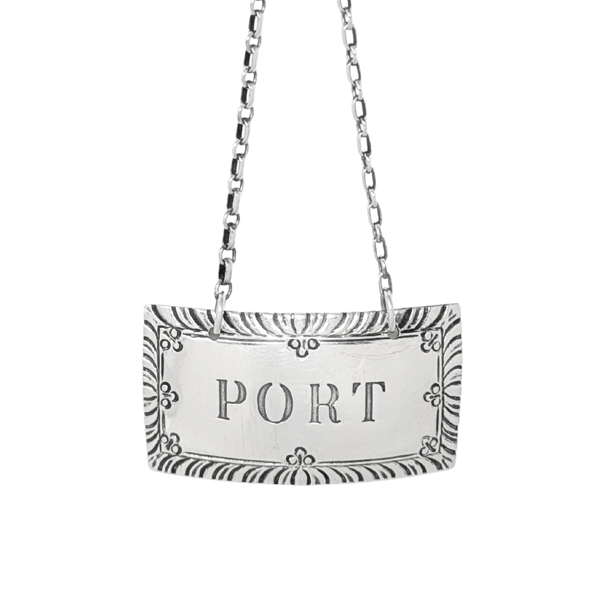 Vintage Kirk Stieff Sterling Colonial Williamsburg Port Decanter Tag