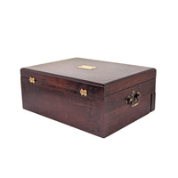 Reed & Barton 2-Tier Cherry Silverware Chest, Brass Nameplate, Bloomingdale's