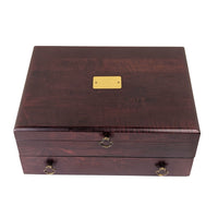 Reed & Barton 2-Tier Cherry Silverware Chest, Brass Nameplate, Bloomingdale's