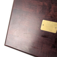 Reed & Barton 2-Tier Cherry Silverware Chest, Brass Nameplate, Bloomingdale's