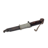 Romanian AKM Type 1 Bayonet Scabbard, Matching Serial SAF 2345 Leather Strap