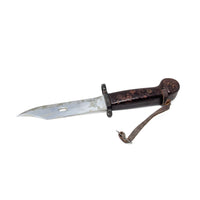Romanian AKM Type 1 Bayonet Scabbard, Matching Serial SAF 2345 Leather Strap