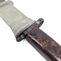 Romanian AKM Type 1 Bayonet Scabbard, Matching Serial SAF 2345 Leather Strap