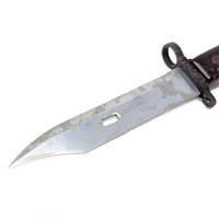 Romanian AKM Type 1 Bayonet Scabbard, Matching Serial SAF 2345 Leather Strap