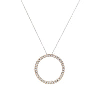 10K Two-Tone Gold 1.11tcw Diamond Circle of Life Pendant Necklace, 18"