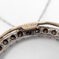 10K Two-Tone Gold 1.11tcw Diamond Circle of Life Pendant Necklace, 18"