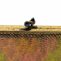 Antique 1920's Art Deco Enameled Mesh Purse , Made in Germany