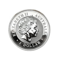 2002 Australia 1 oz Silver Lunar Series I Year of the Horse Coin - BU