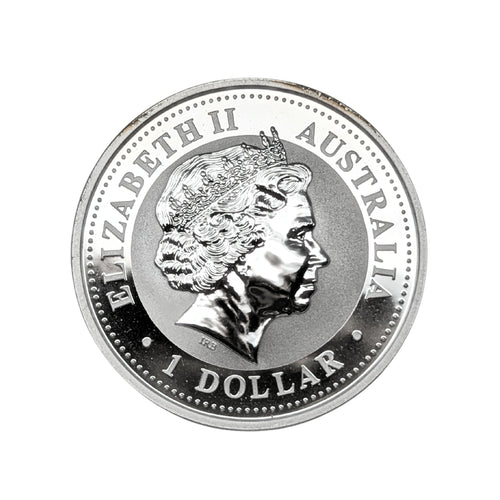 2002 Australia 1 oz Silver Lunar Series I Year of the Horse Coin - BU