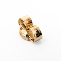 14K Yellow Gold 5mm Stardust Ball Stud Earrings
