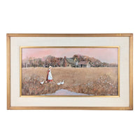 Ann Mount "Going Home" Framed Oil on Canvas (18.5" x 30.5")