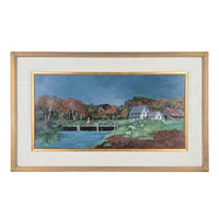 Ann Mount "Lost Lamb" Framed Oil on Canvas (18.5" x 30.5")