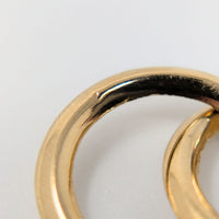 Jacmel JCM 14K Yellow Gold Interlocking Circle Threader Earrings, 1.35g