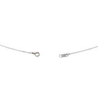 14K/10K WG 0.17TCW Diamond Art Deco Style Illusion Pendant Necklace 18.75"