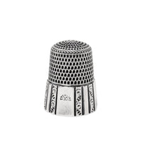 Antique Simons Bros Sterling Silver Thimble - Size 10 (6.2g) Wanamaker Box Set