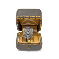Antique Simons Bros Sterling Silver Thimble - Size 10 (6.2g) Wanamaker Box Set