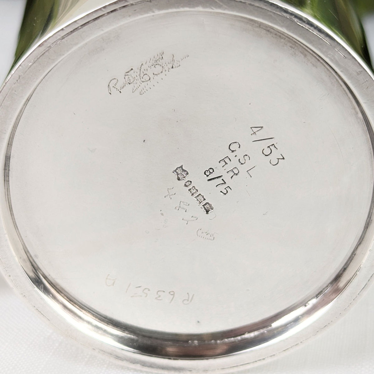 Victorian-Era Royal Thames Yacht Club Silver-Plated Pint Tankard