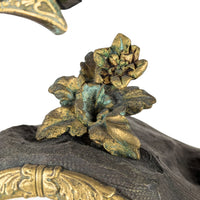 Napoleon-III 1840 Ottoman Horseman Antique Bronze Mantle Clock