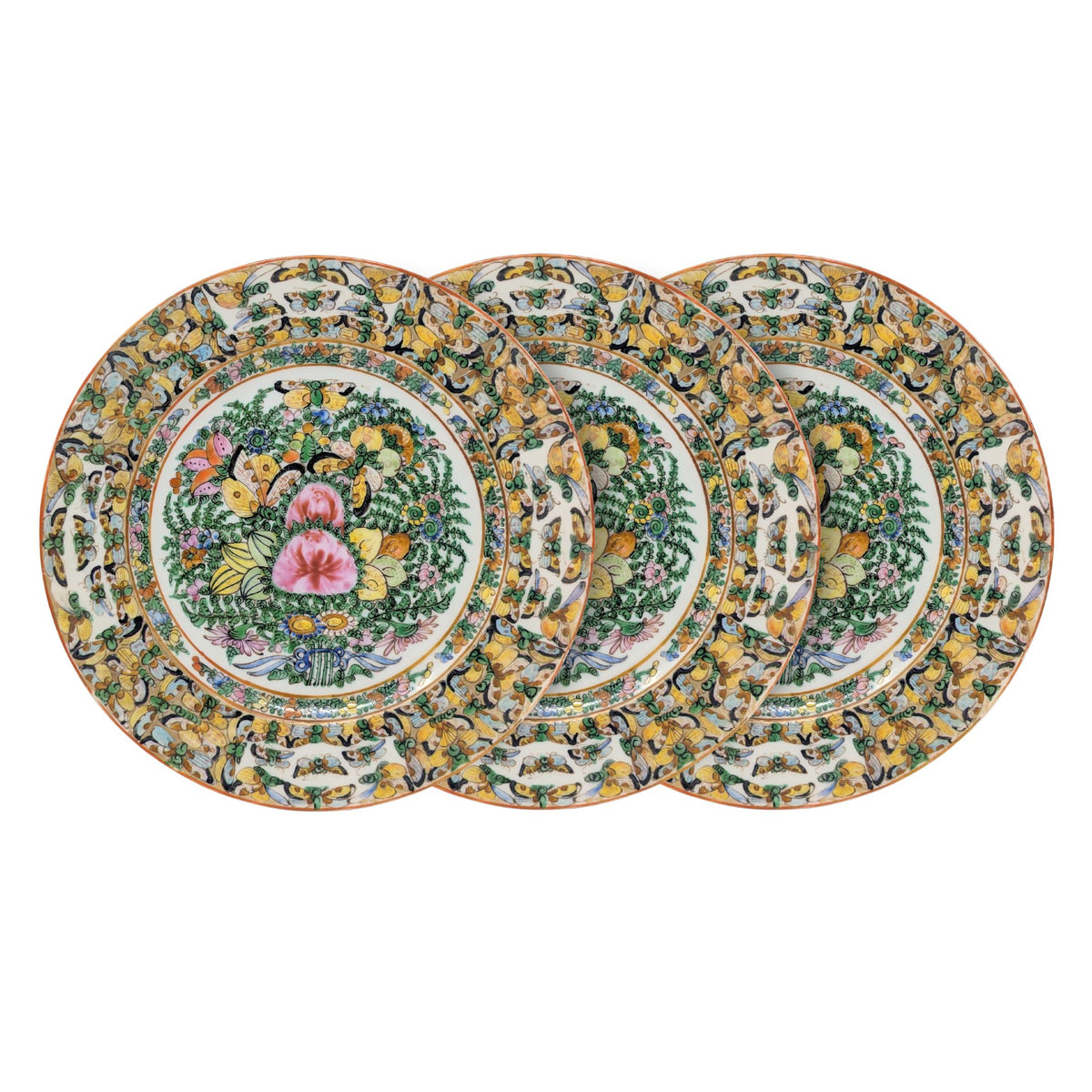 Chinese Famille Rose "Thousand Butterflies" 20pc Porcelain China Set