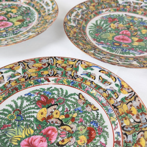 Chinese Famille Rose "Thousand Butterflies" 20pc Porcelain China Set