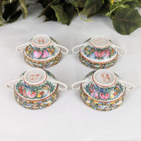 Chinese Famille Rose "Thousand Butterflies" 20pc Porcelain China Set