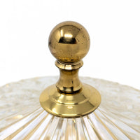 Waterford Crystal "Beaumont" 12in Flush Mount Brass Ceiling Light Fixture