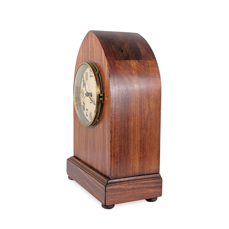 Antique Seth Thomas Gothic Beehive Cherry Mantel Clock W/ 5” Dial - Working