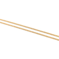 Vintage 14K Gold 11 Diamond Herringbone Chevron Child's Necklace, 14.5"