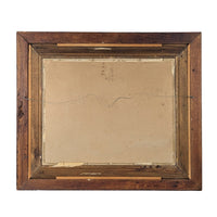 Antique Framed Hallen & Weiner Chromolithograph Landscape c. 1890 - Wavy Glass