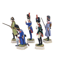 Capodimonte/Carl Thieme Dresden Porcelain Napoleon Soldiers - Lot of 5 Figurines