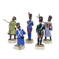 Capodimonte/Carl Thieme Dresden Porcelain Napoleon Soldiers - Lot of 5 Figurines
