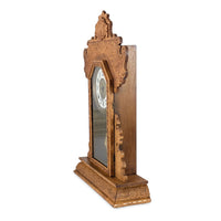 Antique E. Ingraham "Minerva" Oak Gingerbread Mantel Clock – Working Perfectly