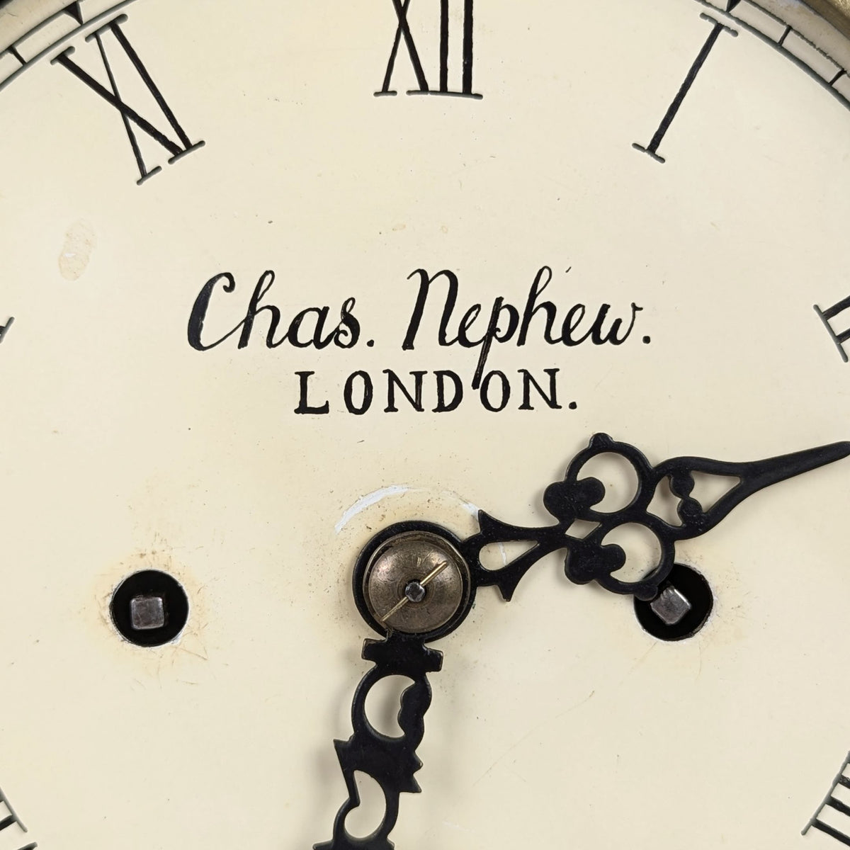 Chas. Nephew London 19th c. English Twin Fusee Mantel Clock - Running Excellent