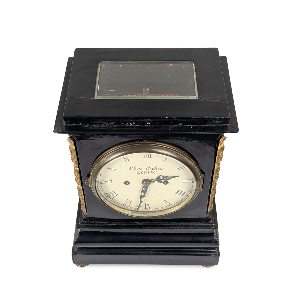 Chas. Nephew London 19th c. English Twin Fusee Mantel Clock - Running Excellent