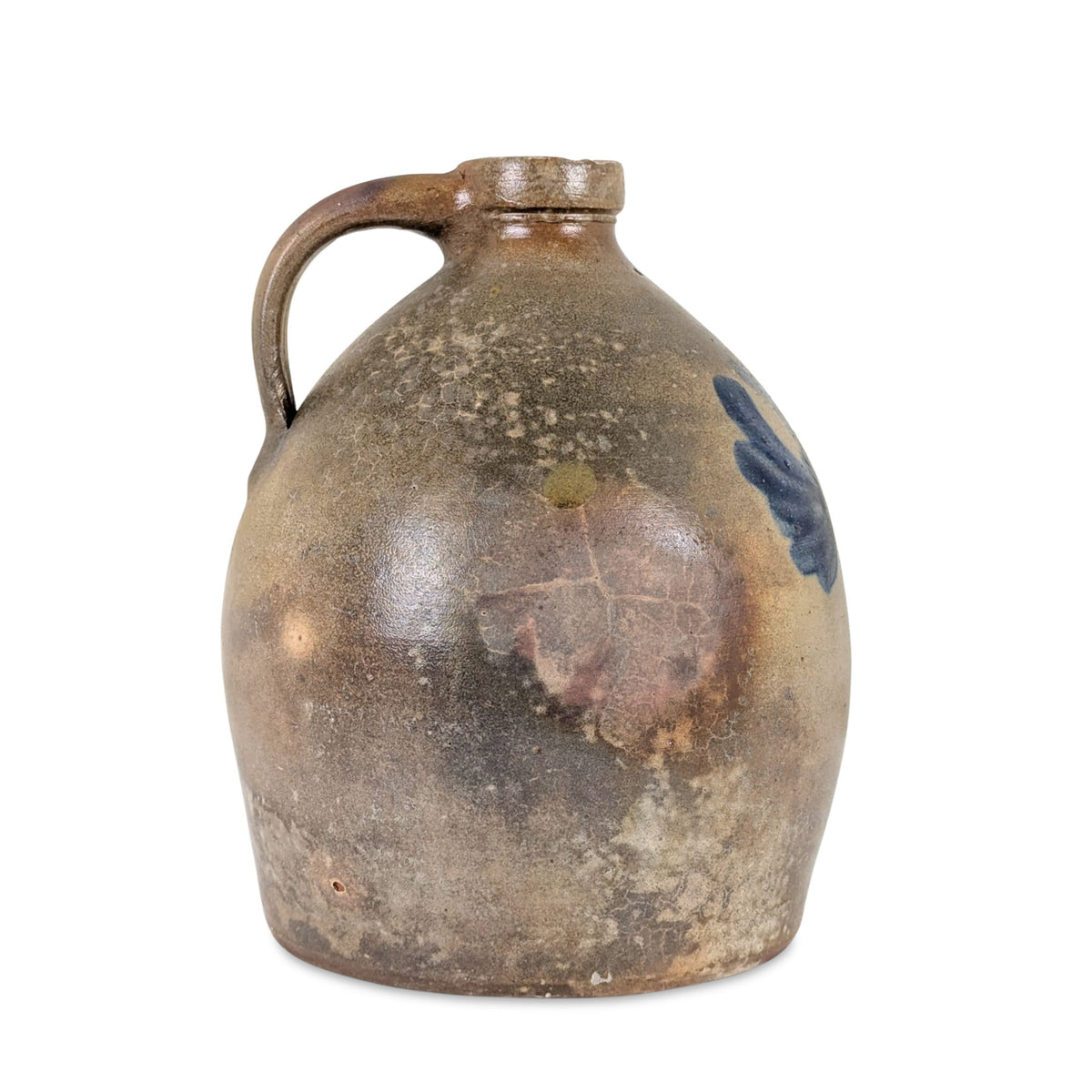 Antique J. CATRE Huntingdon PA 1 Gal Stoneware Ovoid Jug, Cobalt, c. 1840