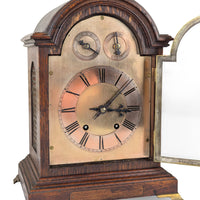 Antique Winterhalder & Hofmeier 16.5" German Oak Bracket Clock - Running