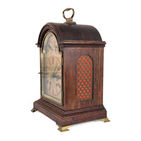 Antique Winterhalder & Hofmeier 16.5" German Oak Bracket Clock - Running