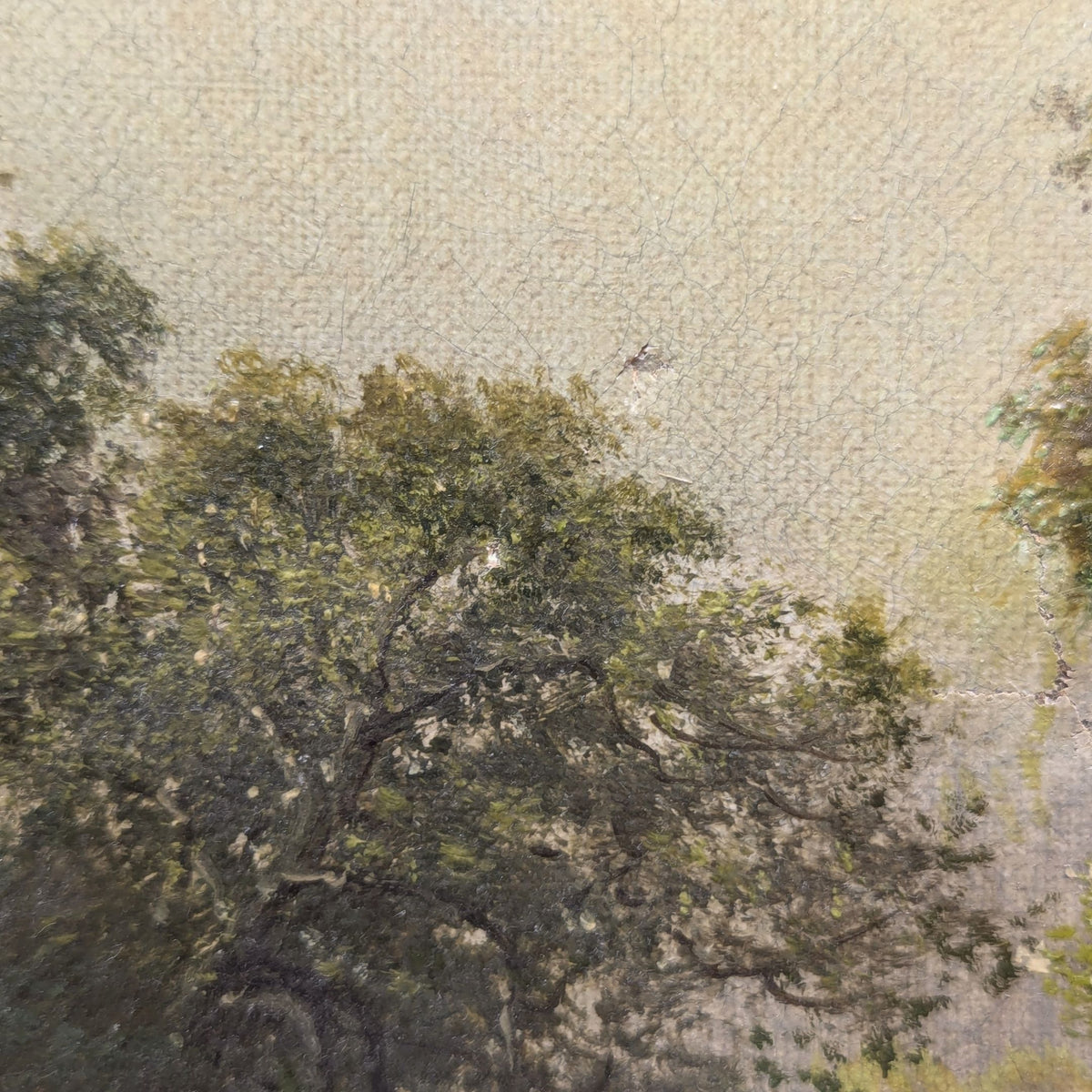 Herman Geyer 19th c. Hudson River School Style Landscape, Oil on Canvas