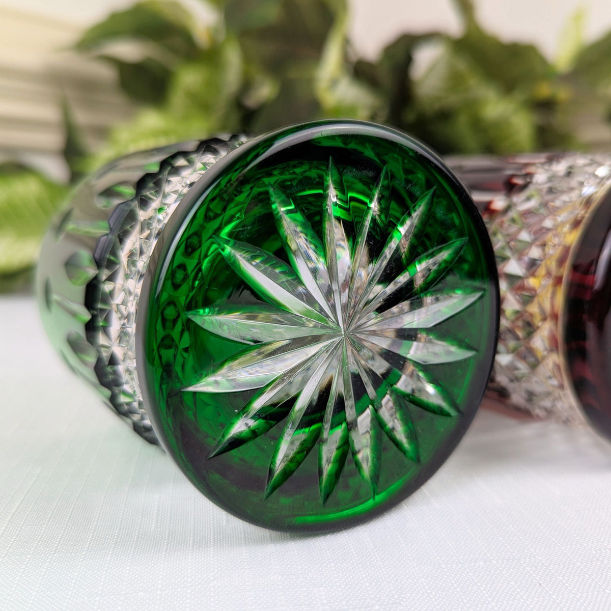 Fabergé "Xenia" Multicolor Cut to Clear Crystal Double Old Fashioned Glasses (4)