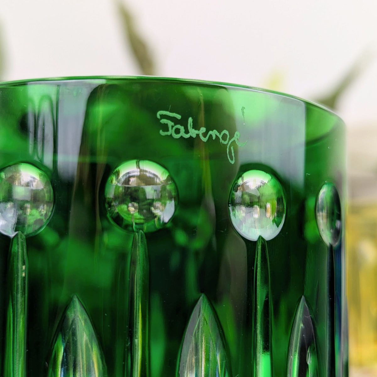 Fabergé "Xenia" Multicolor Cut to Clear Crystal Double Old Fashioned Glasses (4)