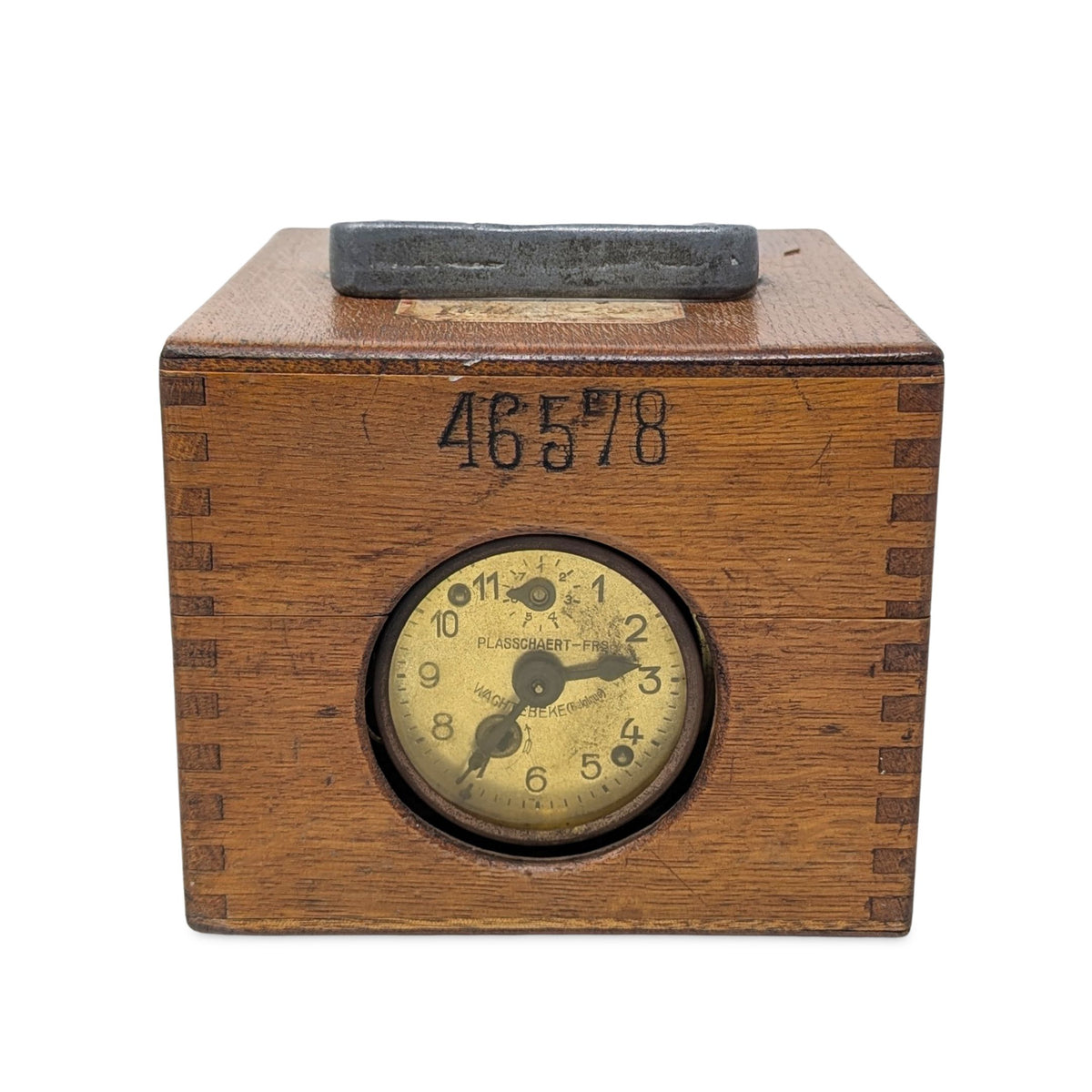 1930's Plasschaert No.3 Belgium Pigeon Racing Clock Timer Chronometer #46578
