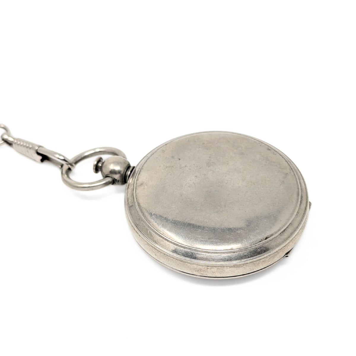 WWII 1941 US Army Wittnauer Watch Style Brass Pocket Compass W/ Chain
