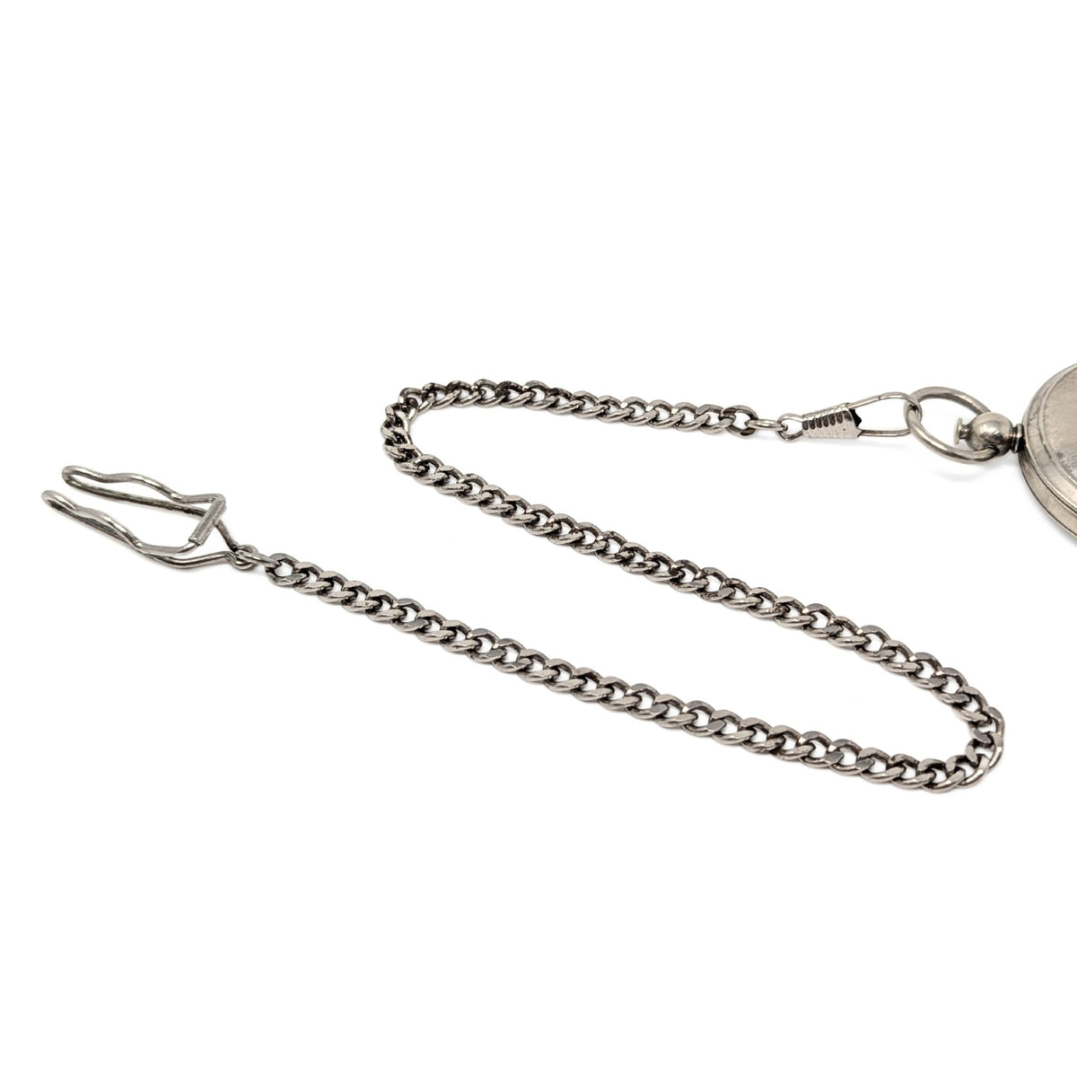 WWII 1941 US Army Wittnauer Watch Style Brass Pocket Compass W/ Chain