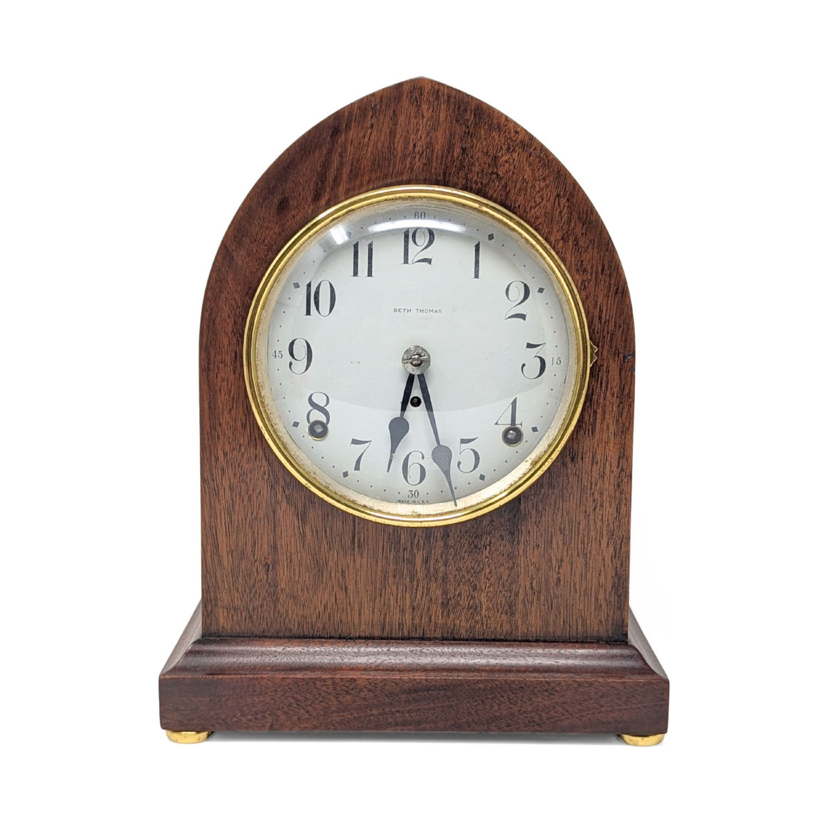 Antique Seth Thomas Solid Walnut Beehive Mantel Clock No. 89 AL - Fully Restored
