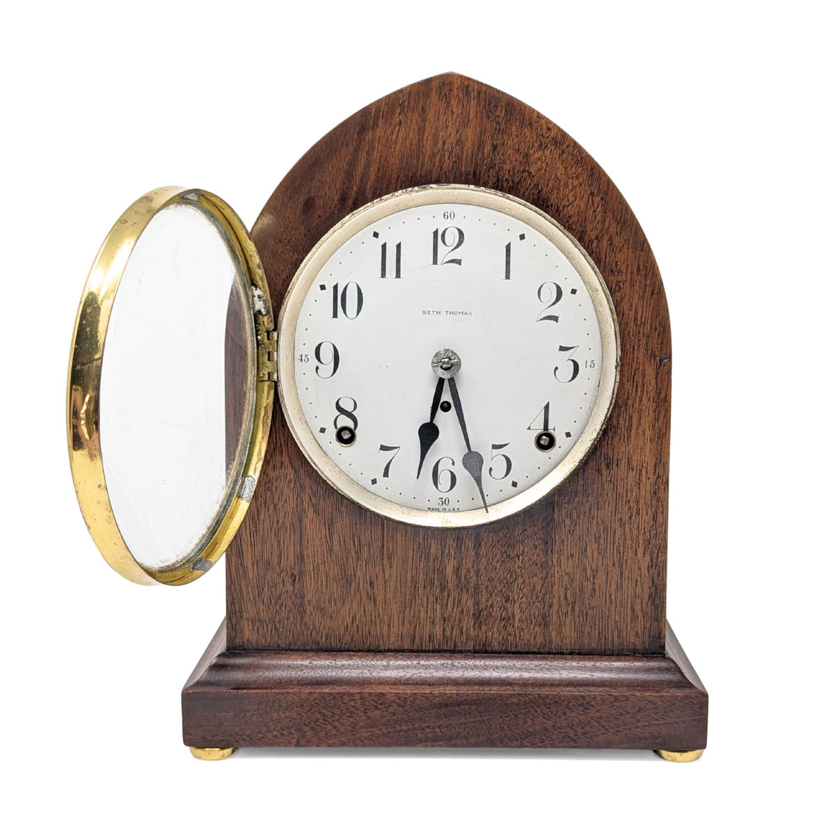 Antique Seth Thomas Solid Walnut Beehive Mantel Clock No. 89 AL - Fully Restored