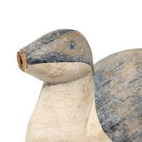 Antique One-Piece Palm Frond Canvasback Hen Duck Decoy, Southern Folk Art