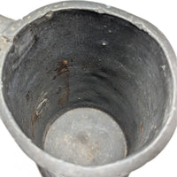 Antique 19th c. French Pewter 1 Litre Tankard, Amiens Hallmarked, 7 1/8"