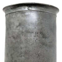 Antique 19th c. French Pewter 1 Litre Tankard, Amiens Hallmarked, 7 1/8"